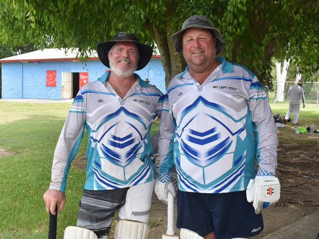 My Left Foot's Craig Doyle and Shane Crouch at Rockhampton Cricket's Country Carnival on January 25, 2025.