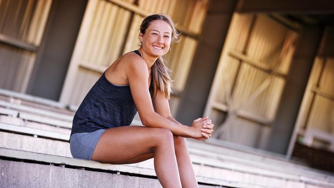 Ivy Boothroyd at Sylvania athletic track.