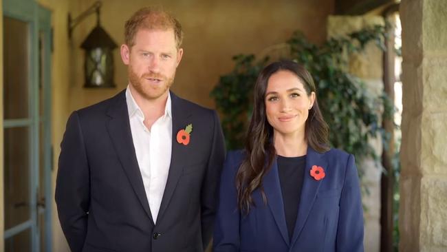 Prince Harry and Meghan Markle said they’re at a “crossroads” with their work in a joint public appearance for the first time in months.