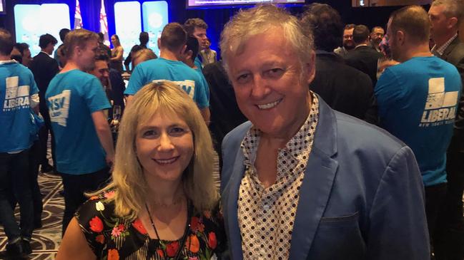 Kilner Mason (right) and his wife Lesley at a Liberal Party event in 2019.