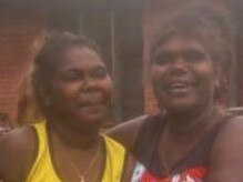 ***ONE TIME USE, CONTACT NT NEWS FOR REPUBLICATION*** Sharon Wayiwayi Yunupingu reunited with family after she went missing on Tuesday night. Picture: Supplied