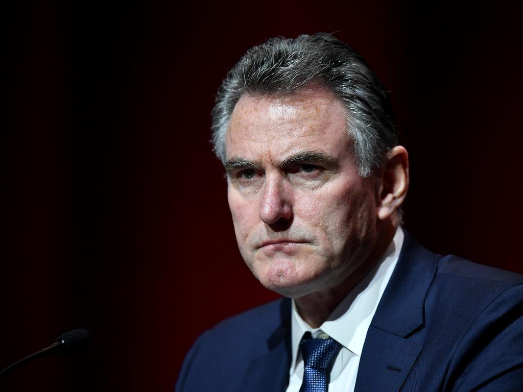 NAB chief executive Ross McEwan acknowledges shareholders won’t be happy with the dividend reduction. Picture: AAP Image/Joel Carrett