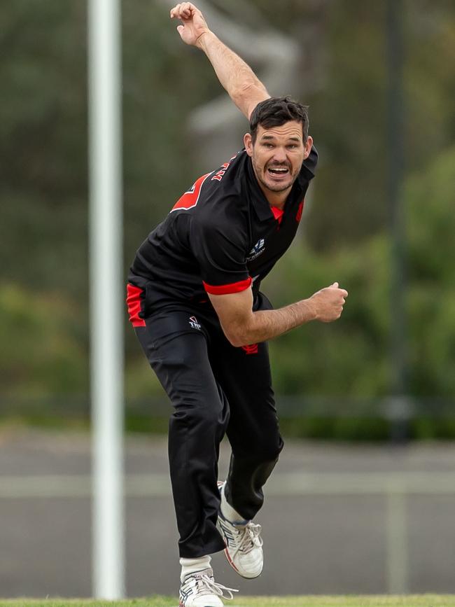 Former Australian quick Clint McKay is Essendon’s captain this summer. Picture: Arj Giese. 