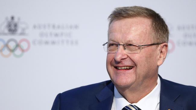 John Coates at the Australian Olympic Committee AGM in Sydney today. Picture: Getty Images