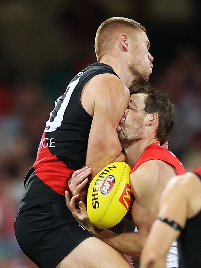 The incident that cost Wright four weeks. (Photo by Mark Metcalfe/AFL Photos/via Getty Images )