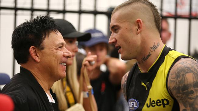 Ralph Carr with AFL star client Dustin Martin. Picture: Michael Klein