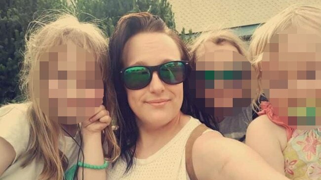 Murdered mum-of-three Synamin Bell and her children. Picture: GoFundM