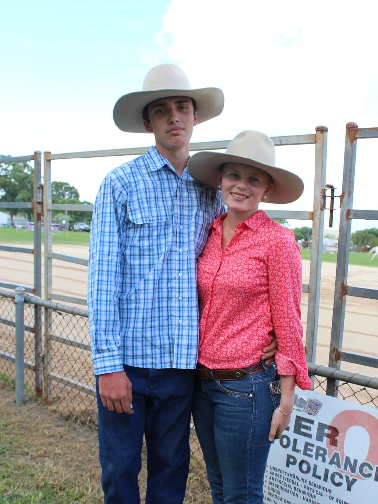 Tim Doolan with Romana Ricketts who was Junior Miss Showgirl at the Murgon Show. Photo: Laura Blackmore