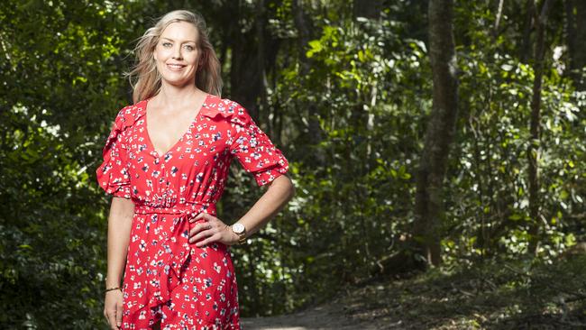 Domestic violence survivor Shannan Thomas has launched a campaign to help women and men better recognise the early signs of abuse. Picture: Lachie Millard