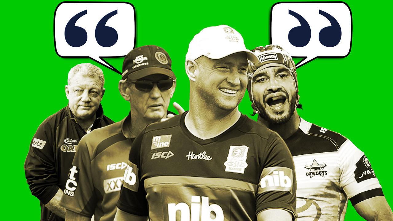 The NRL quotes that defined 2018.