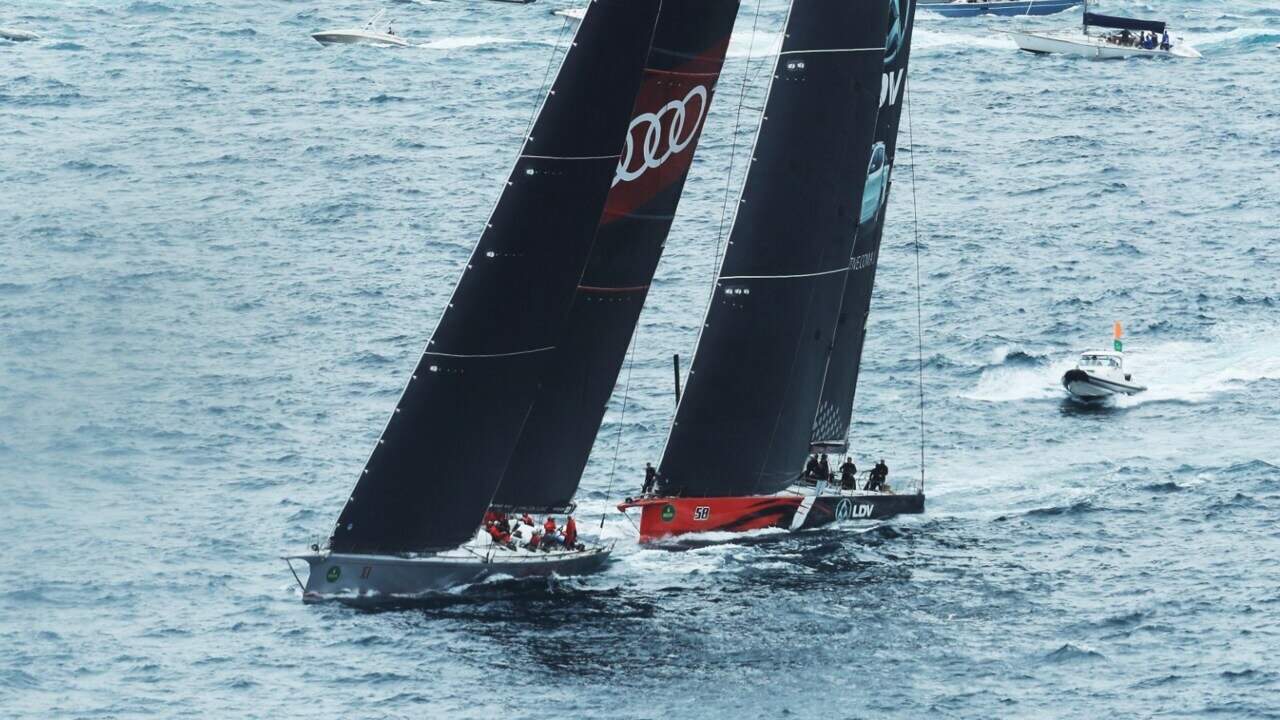 Andoo Comanche leading the Sydney to Hobart race