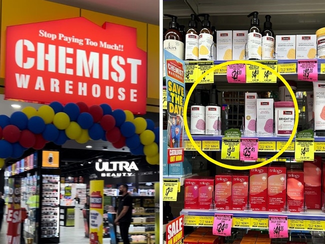 ‘Amaing’: Chemist selling $150 product for $12. Picture: news.com.au