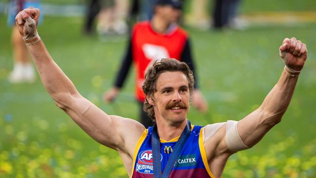 MELBOURNE , AUSTRALIA. September 28, 2024. AFL Grand Final between Sydney Swans and the Brisbane Lions at the MCG. Joe Daniher of the Brisbane Lions Picture: Jason Edwards