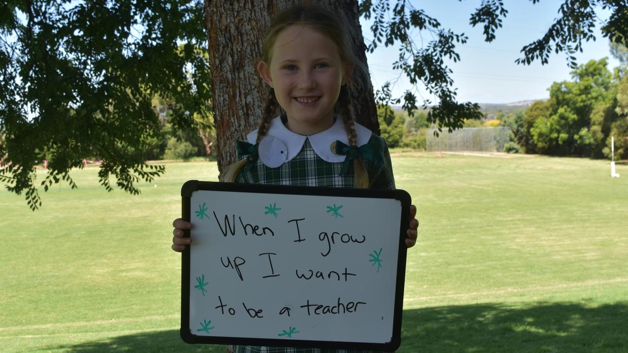 My First Year - Lutheran School Wagga Wagga students say what they would like to be when they grow up. Picture: Sam Turner