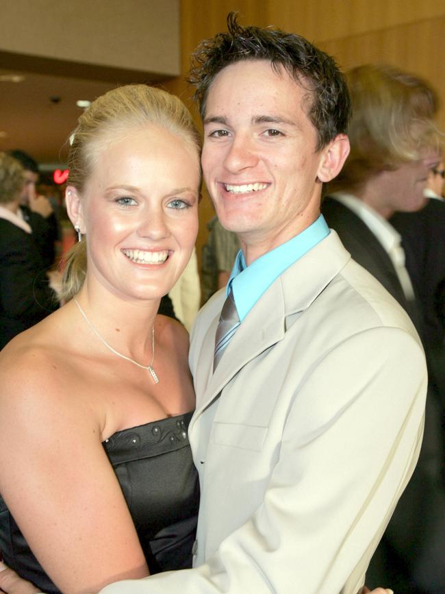 NOVEMBER 15, 2004: Palm Beach Currumbin State High School formal held at Conrad Jupiters. Cassy Turner and Dane Evans. PicMike/Batterham