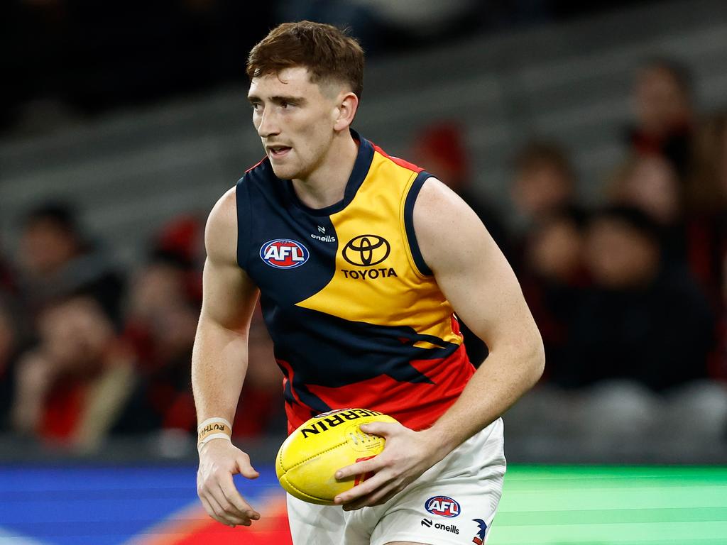 The Crows were able to hold on to the defender. Picture: Getty Images