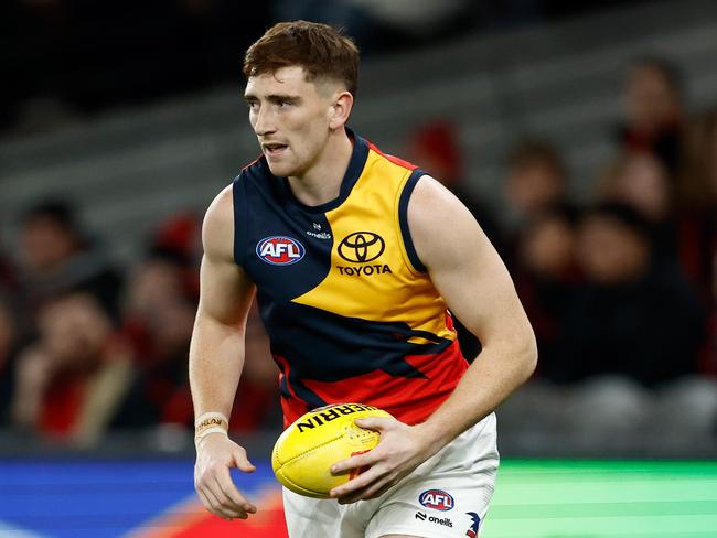 The Crows were able to hold on to the defender. Picture: Getty Images