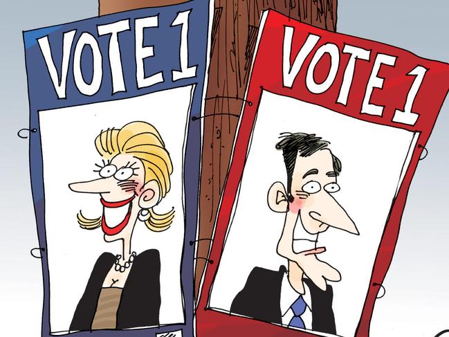 Cartoonist Peter Broelman's view on election posters.