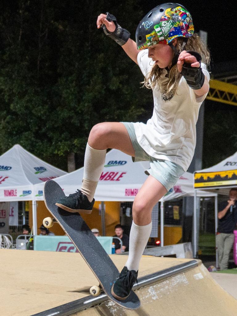 Tayah Payne at Rumble On The Reef Sugar Bowl Skatepark Saturday 23 September 2023 Picture:Michaela Harlow