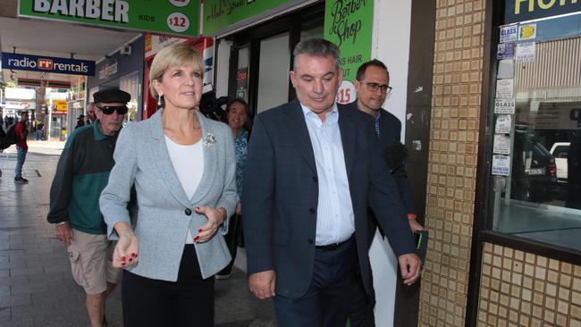 Macarthur MP and Liberal candidate Russell Matheson, pictured in Campbelltown with Deputy Leader Julie Bishop last week, said he had been focused on trying to deliver an upgrade to Appin Rd for a long time.