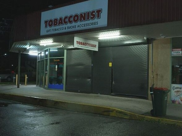 Police were first called to a tobacconist on Tarneit Rd in Werribee. Picture: 9 News