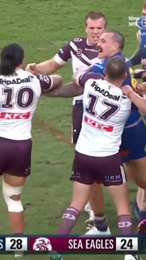 Fans divided over last-second NRL sin-bin during Manly Eels clash