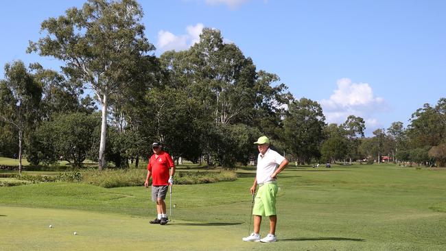 Players on the golf course when it had an operator. Photo: Regi Varghese.