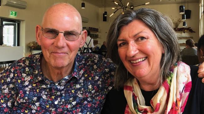 John Street and his wife Mary-Kate Pickett in May 2022.  John  utilised Tasmania's voluntary assisted dying laws during 2023.  Picture: supplied ONE TIME USE. CHECK WITH FAMILY IF RE_USING.