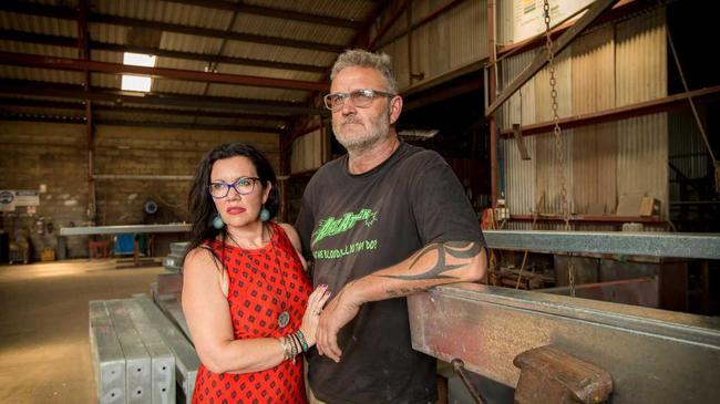 Warren and Sheenah Whitten at their ARC Attack Engineering factory in Woolgoolga, just north of Coffs Harbour NSW. Pic: Lindsay Moller. Picture: Lindsay Moller