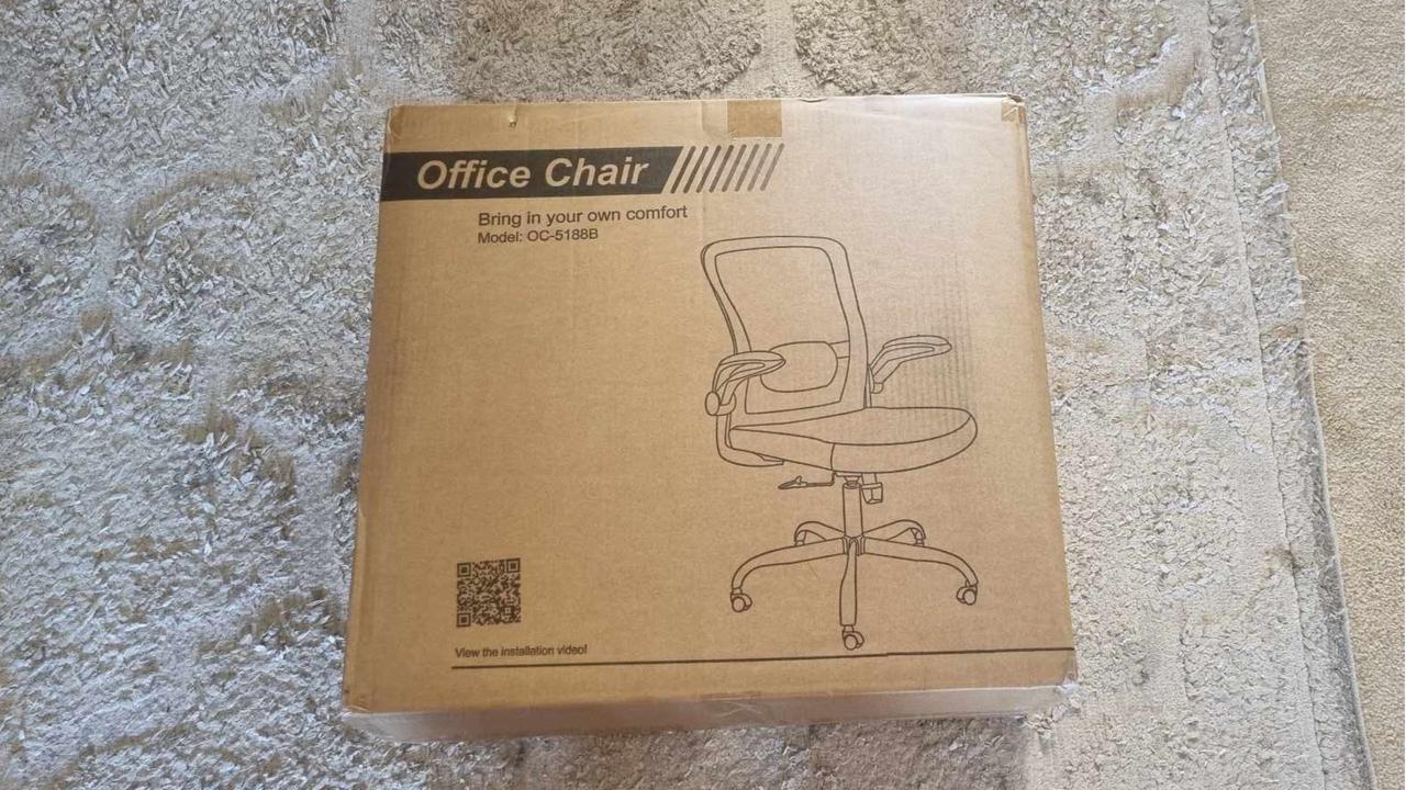 The Mimoglad Ergonomic Desk Chair arrived flat packed and is easy to assemble. Picture: Rosalyn Fannin