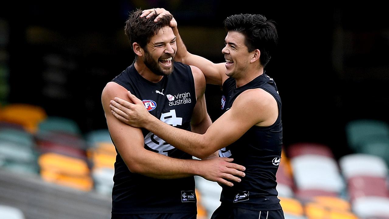 Could Carlton bolster its midfield by trading from its crop of talls? (Photo by Bradley Kanaris/Getty Images)