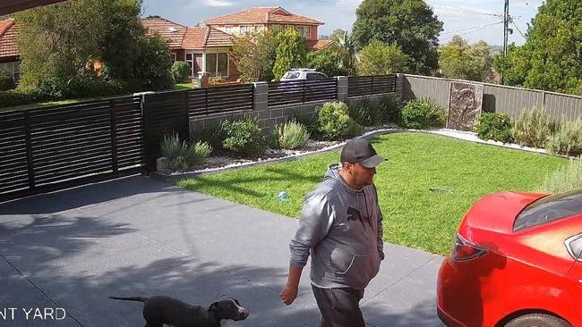 CCTV footage played to the court showed Wilson arriving at Mr Frith’s home on April 9, 2019. 
