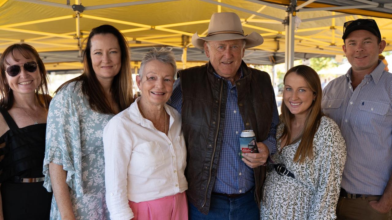 Graham, Kate, Ross, Kristy, Jessica and Sophie - the Carmichael Family at the Gympie Muster Races. Saturday, August 19,. 2023. Picture: Christine Schindler