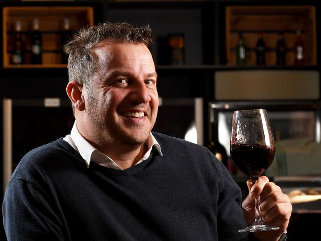 Amadio award-winning wines. Winemaker Danniel Amadio at his cellar door in Felixstow. Picture: Tricia Watkinson