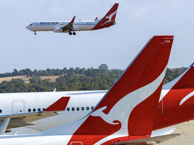 MELBOURNE, AUSTRALIA - NewsWire Photos MARCH 8, 2023. generic stock images of qantas aircraft at Melbourne Airport Picture: NCA NewsWire / David Geraghty