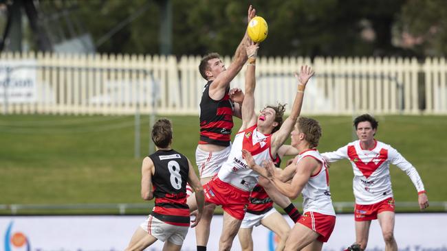 Clarence’s Sam Green has signed on with VFL club Port Melbourne for 2024 after months of interest from a number of clubs in Victoria. Picture: Chris Kidd