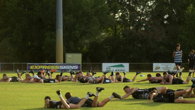 Gary Ablett Jr training with Palmerston Magpies ahead of his NTFL debutL. Picture: (A)manda Parkinson