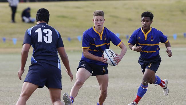 SJRU's Jackson Lill with the ball. Pic: John Appleyard