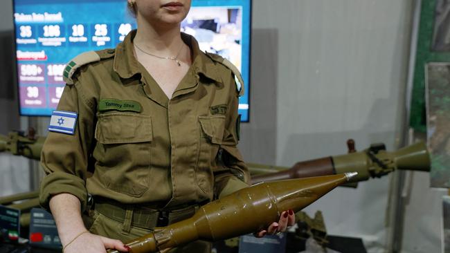 Hezbollah weapons seized by the Israeli army. Picture: AFP