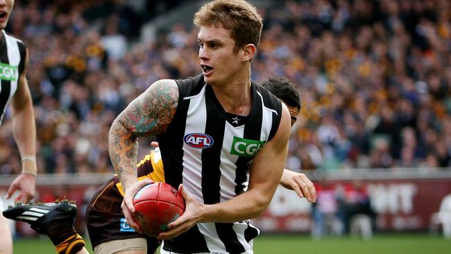 Dayne Beams will be wearing black and white when he returns to the Gabba in Round 5. Picture: Colleen Petch