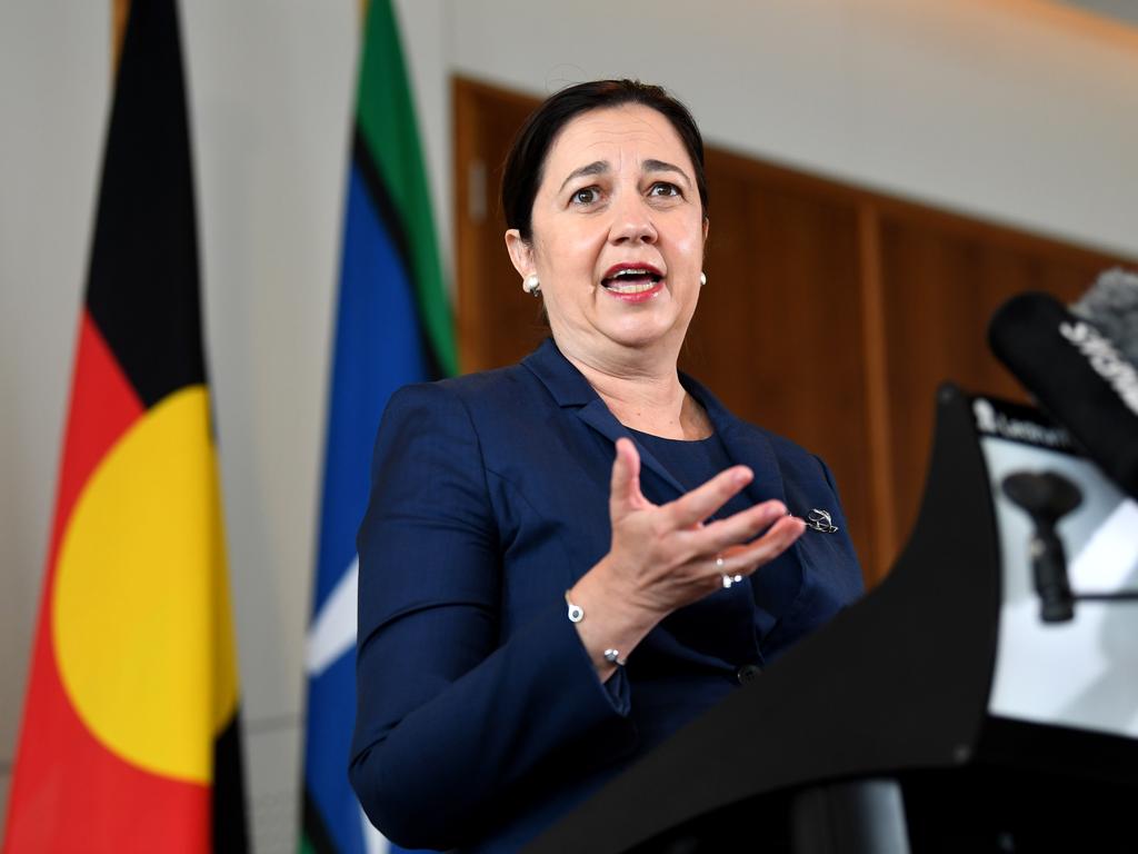 Queensland Premier Annastacia Palaszczuk made the announcement on Wednesday morning. Picture: NCA NewsWire / Dan Peled