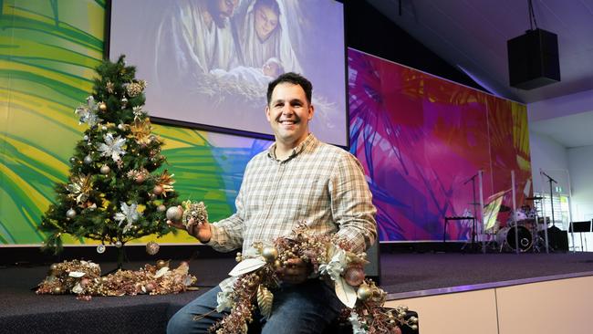 Freshwater Church is planning a Christmas Spectacular on Sunday, December 22. Freshwater Church pastor Josh Moncrieff is getting the church ready for the festive celebrations, which will include carols, songs by the children's choir and drama. Picture: Brendan Radke