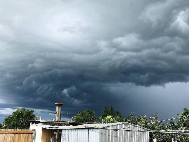 Bec Stewart from Mareeba snapped this amazing image of a supercell en route to the coast.