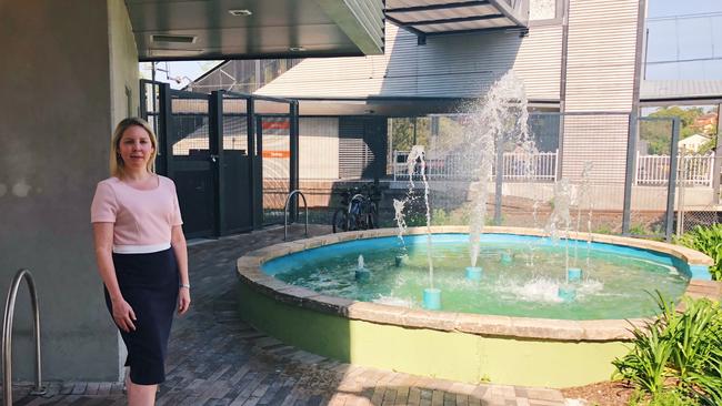 Oatley Labor state election candidate Lucy Mannering at Oatley station. Picture: Eliza Barr