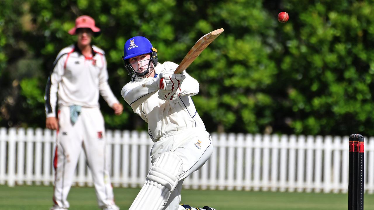 Churchis batsman Hamish McDonald hit three fours and a six in an hour of batting to challenge Terrace. Picture, John Gass