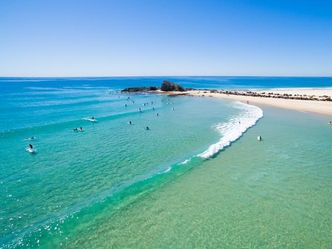 2/20Currumbin Beach, QueenslandTucked away from the chaos of the Gold Coast is Currumbin Beach, a tranquil spot known for its postcard-pretty waters and perfect white sands.