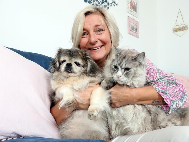 Princess Petunia Pookie Sparkles the dog and Lahlah Valentine the cat are both contenders for the cutest pet competition. Jennie Miles (proper name) is very proud of her elderly pets.Photo by Richard Gosling