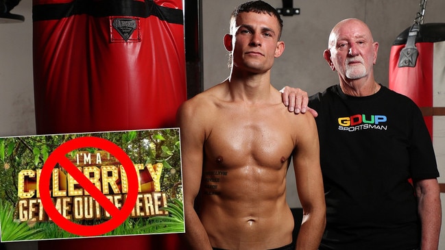 Trainer Johnny Lewis has dropped Olympic bronze medallist Harry Garside over his decision to go on a reality show. Picture: No Limit Boxing/Brett Costello