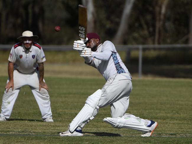 Fiji Victorian batsman Jude Mendiz. Picture: Andrew Batsch