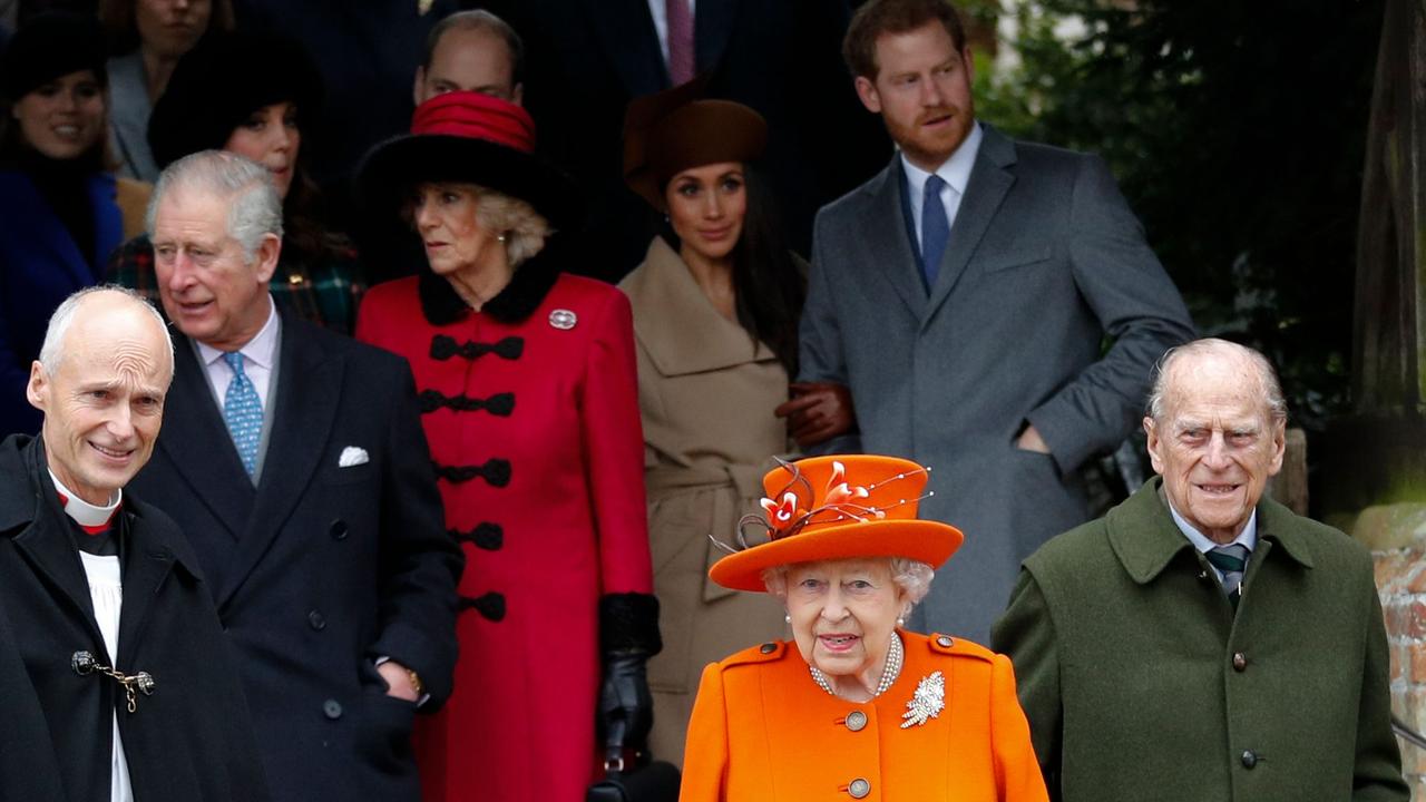 The couple stepped down as senior royals last year. Picture: Adrian Dennis/AFP